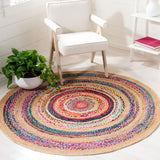 Safavieh Natural Fiber Nfb301U Pink/Natural Rugs.