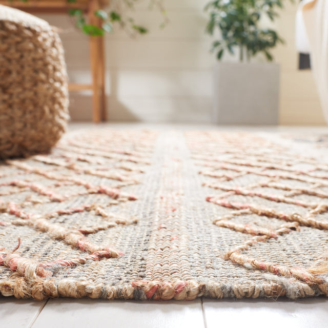 Safavieh Natural Fiber Nfb402A Natural/Rust Rug.