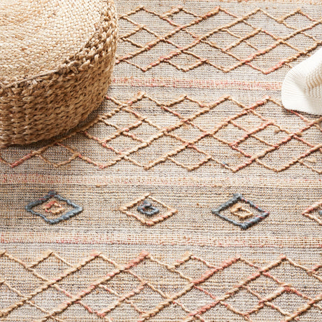 Safavieh Natural Fiber Nfb402A Natural/Rust Rug.