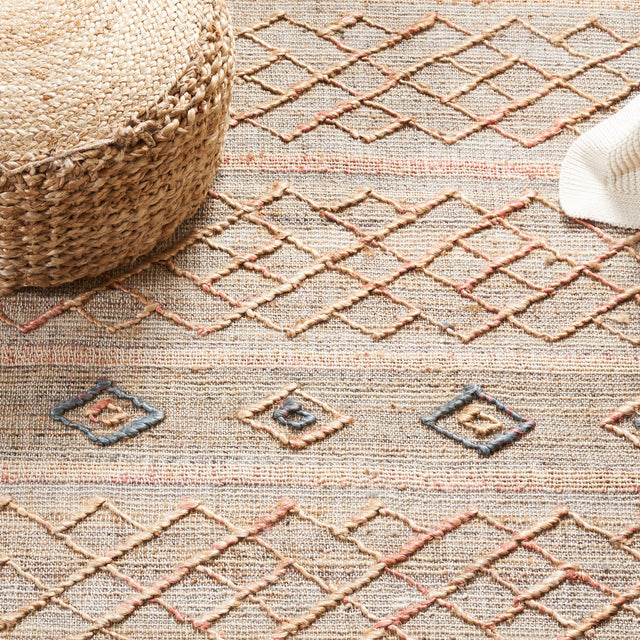 Safavieh Natural Fiber Nfb402A Natural/Rust Rug.