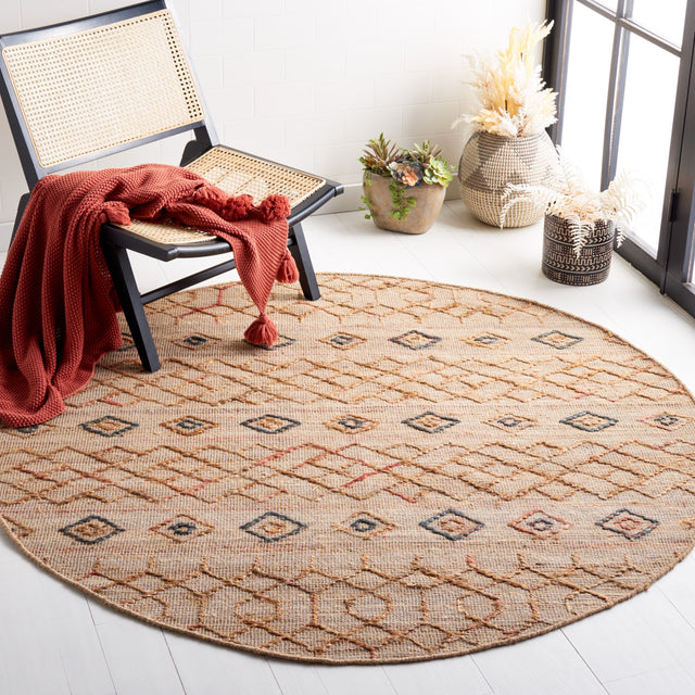 Safavieh Natural Fiber Nfb402A Natural/Rust Rug.