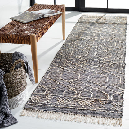 Safavieh Natural Fiber Nfb406Z Black/Ivory Area Rug