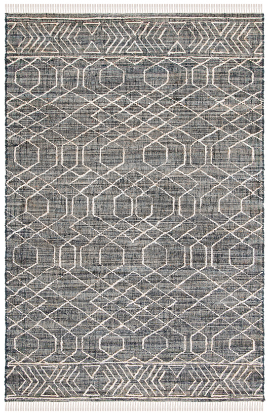 Safavieh Natural Fiber Nfb406Z Black/Ivory Area Rug