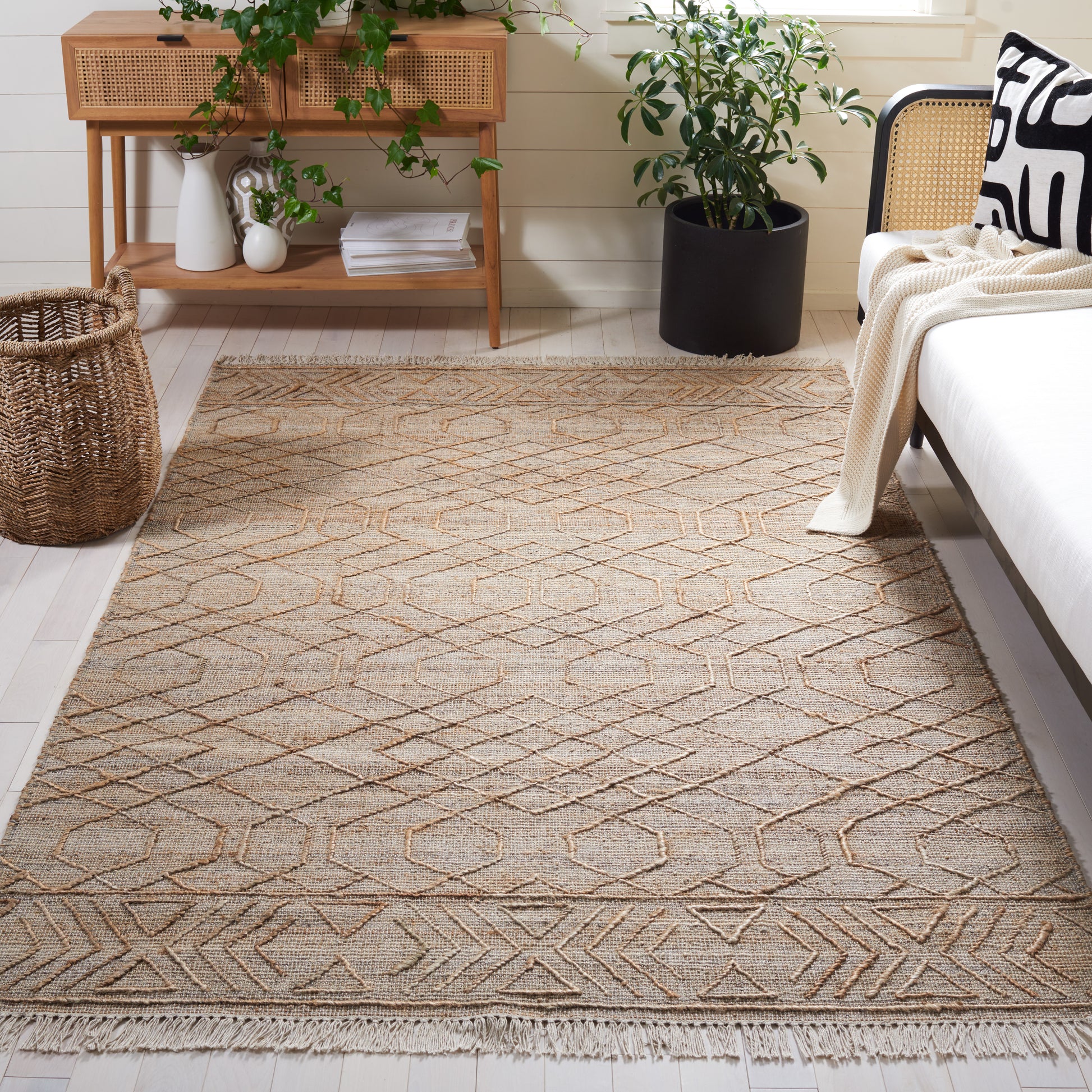 Safavieh Natural Fiber Nfb407A Natural/Beige Area Rug