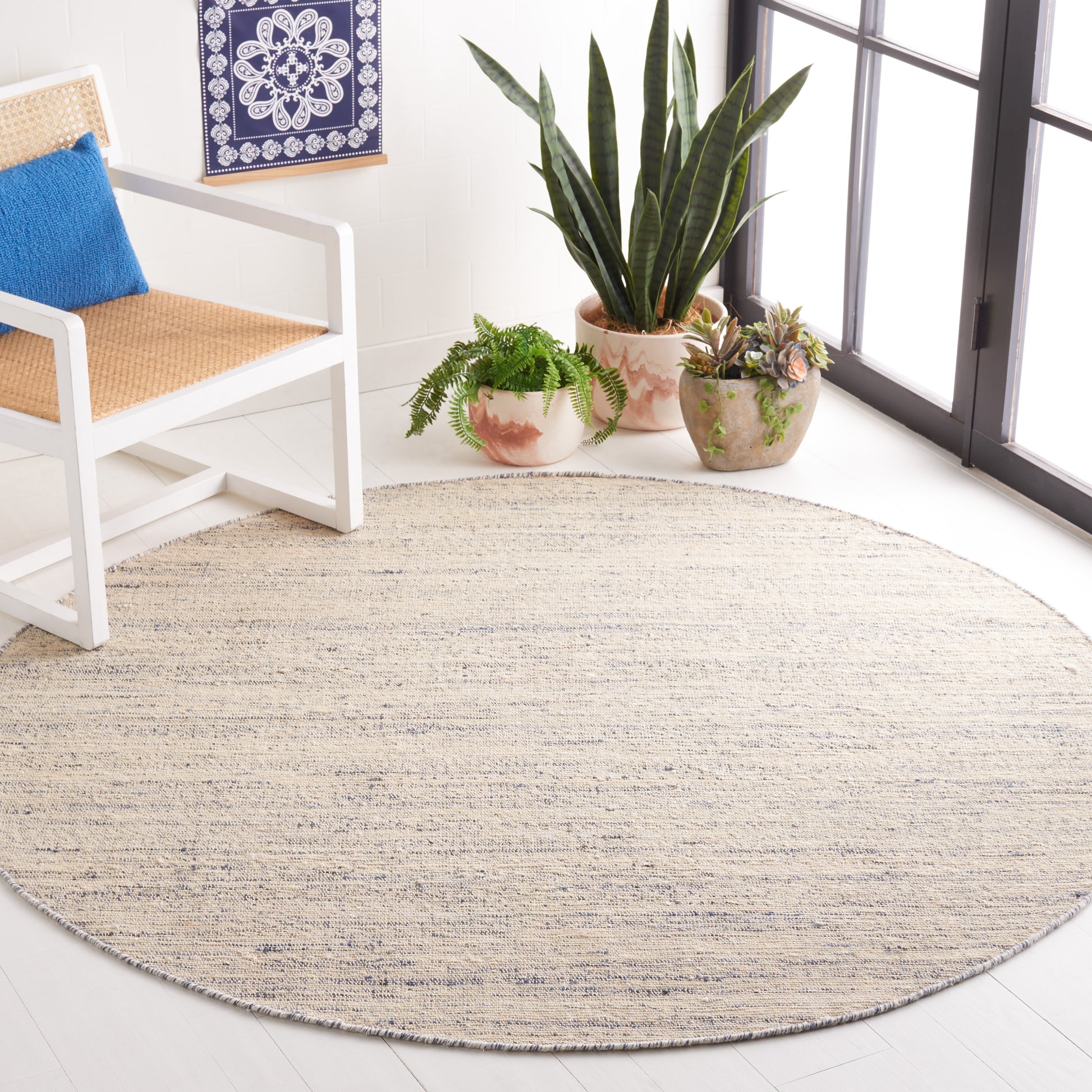 Safavieh Natural Fiber Nfb555B Beige/Grey Area Rug