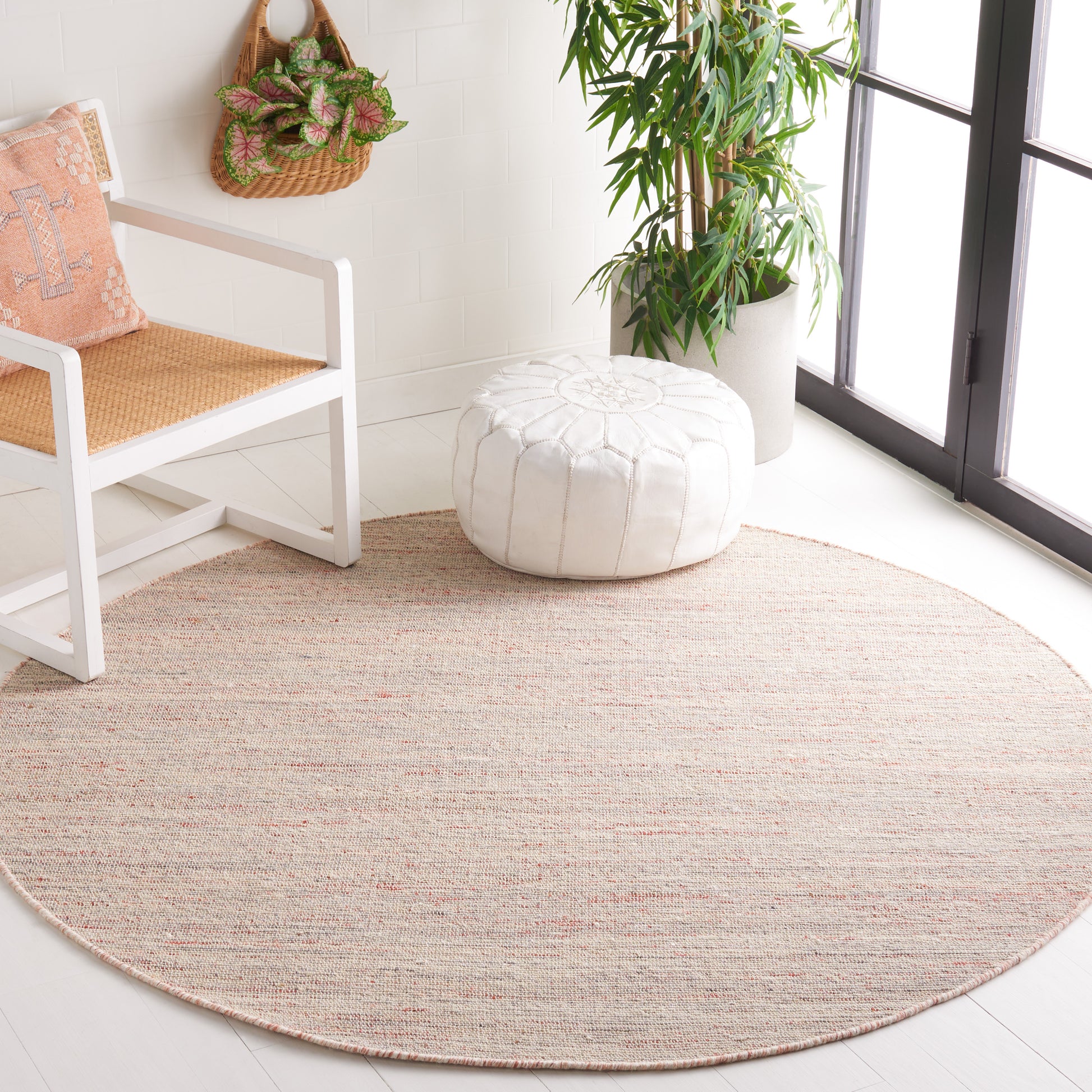 Safavieh Natural Fiber Nfb555F Grey/Red Area Rug