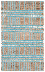 Safavieh Natural Fiber Nfb651K Teal/Natural Rug.