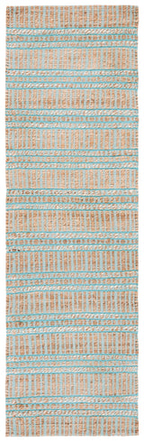 Safavieh Natural Fiber Nfb651K Teal/Natural Rug.