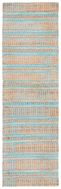 Safavieh Natural Fiber Nfb651K Teal/Natural Area Rug