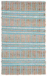 Safavieh Natural Fiber Nfb651K Teal/Natural Area Rug