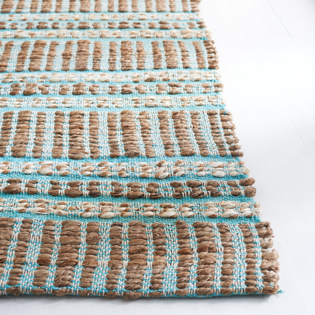 Safavieh Natural Fiber Nfb651K Teal/Natural Rug.