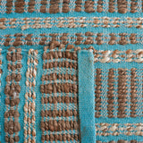 Safavieh Natural Fiber Nfb651K Teal/Natural Rug.