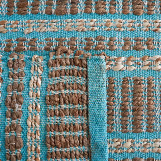 Safavieh Natural Fiber Nfb651K Teal/Natural Rug.