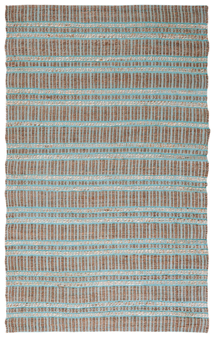 Safavieh Natural Fiber Nfb651K Teal/Natural Area Rug