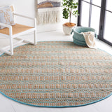 Safavieh Natural Fiber Nfb651K Teal/Natural Rug.
