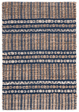 Safavieh Natural Fiber Nfb651N Navy/Natural Rug.