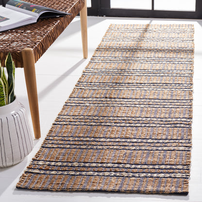 Safavieh Natural Fiber Nfb651N Navy/Natural Area Rug