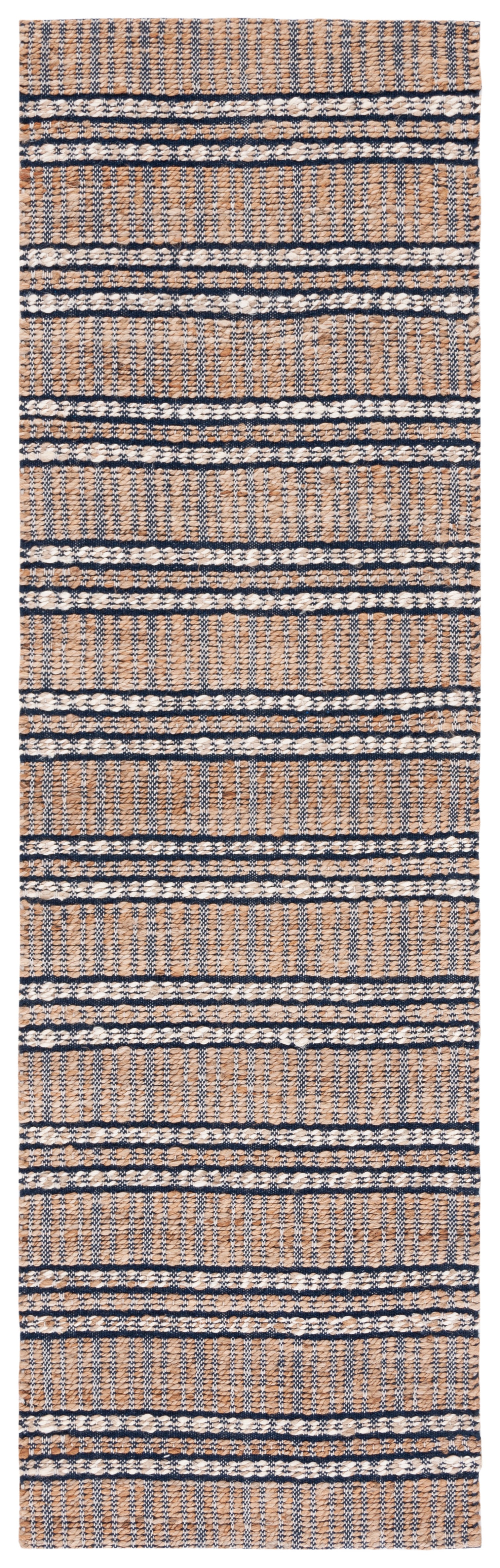 Safavieh Natural Fiber Nfb651N Navy/Natural Area Rug