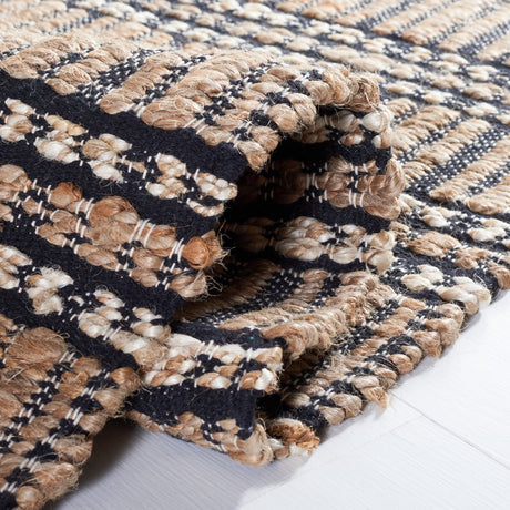 Safavieh Natural Fiber Nfb651Z Black/Natural Rug.