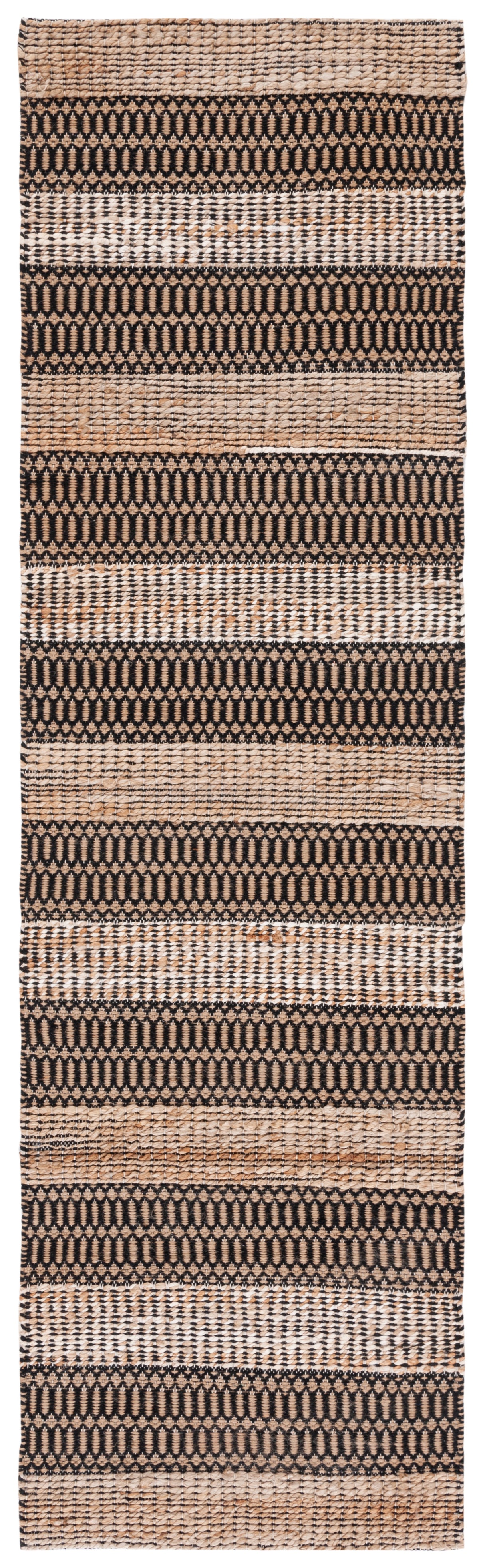 Safavieh Natural Fiber Nfb652Z Black/Natural Rug.