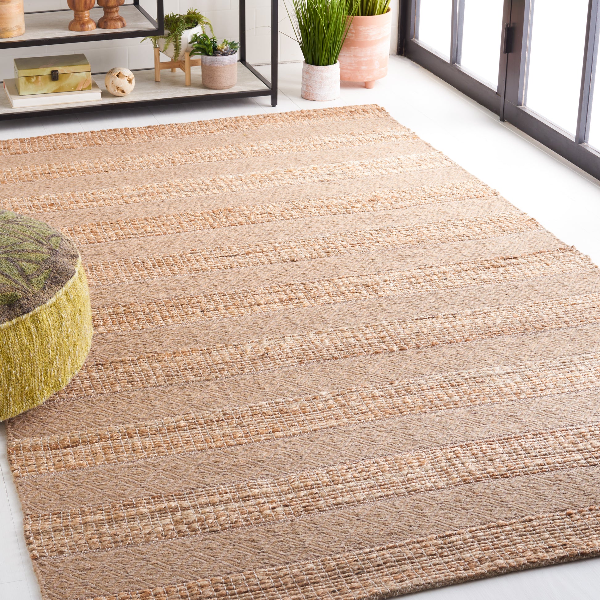 Safavieh Natural Fiber Nfb653E Taupe/Natural Area Rug