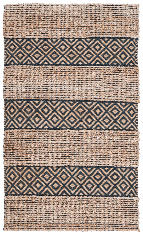 Safavieh Natural Fiber Nfb653H Charcoal/Natural Rug.