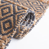 Safavieh Natural Fiber Nfb653H Charcoal/Natural Rug.