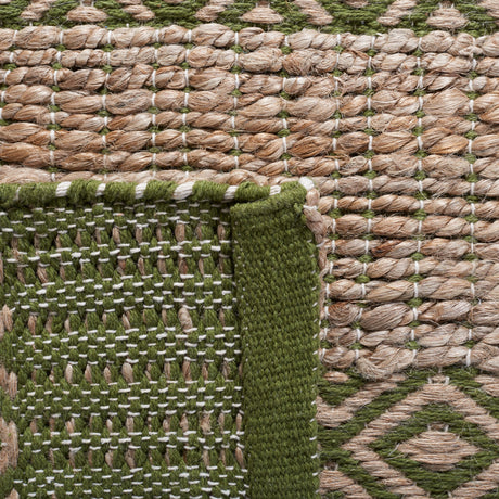 Safavieh Natural Fiber Nfb653Y Green/Natural Rug.