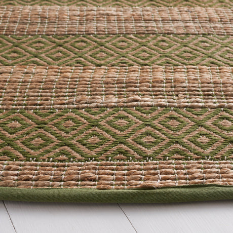 Safavieh Natural Fiber Nfb653Y Green/Natural Rug.