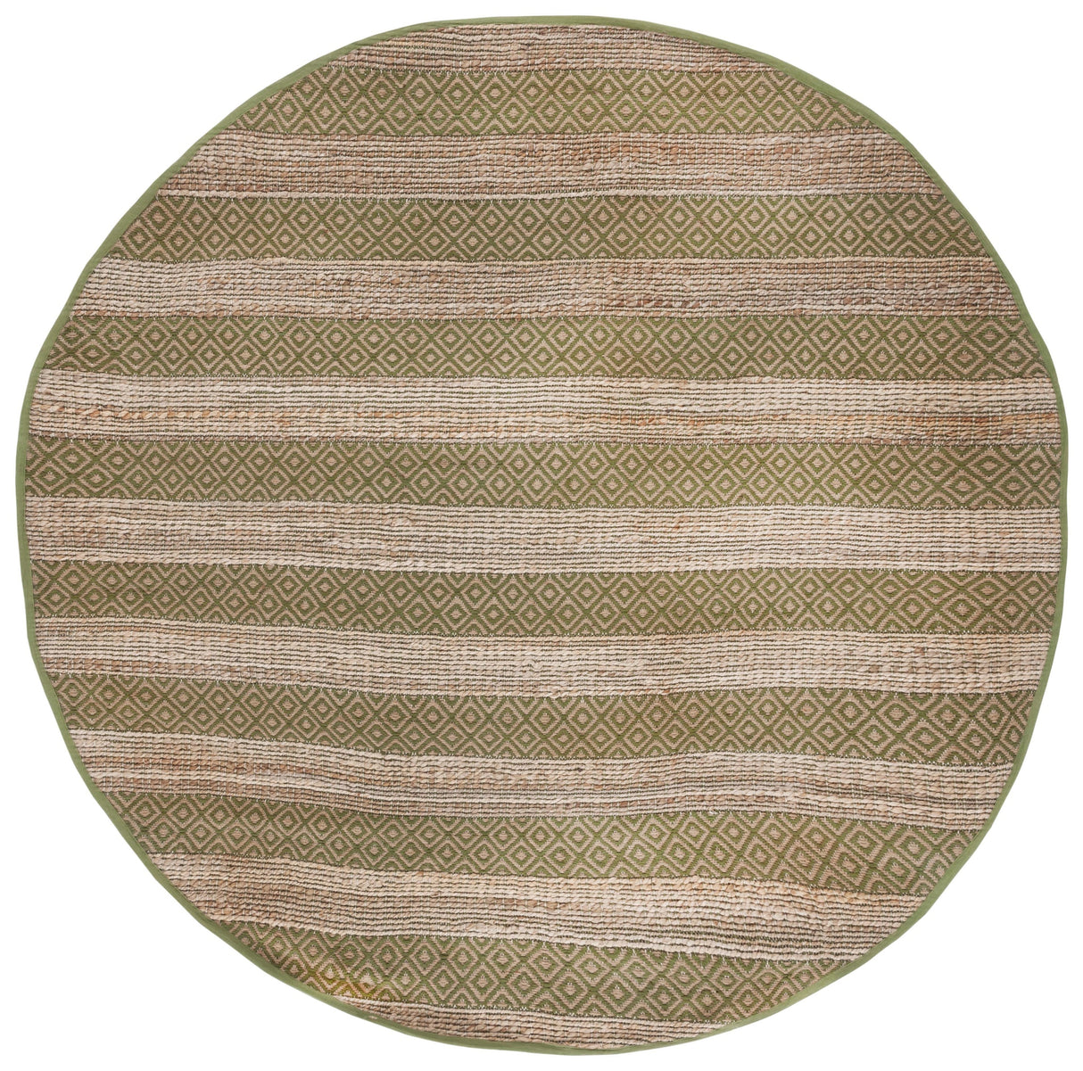 Safavieh Natural Fiber Nfb653Y Green/Natural Rug.