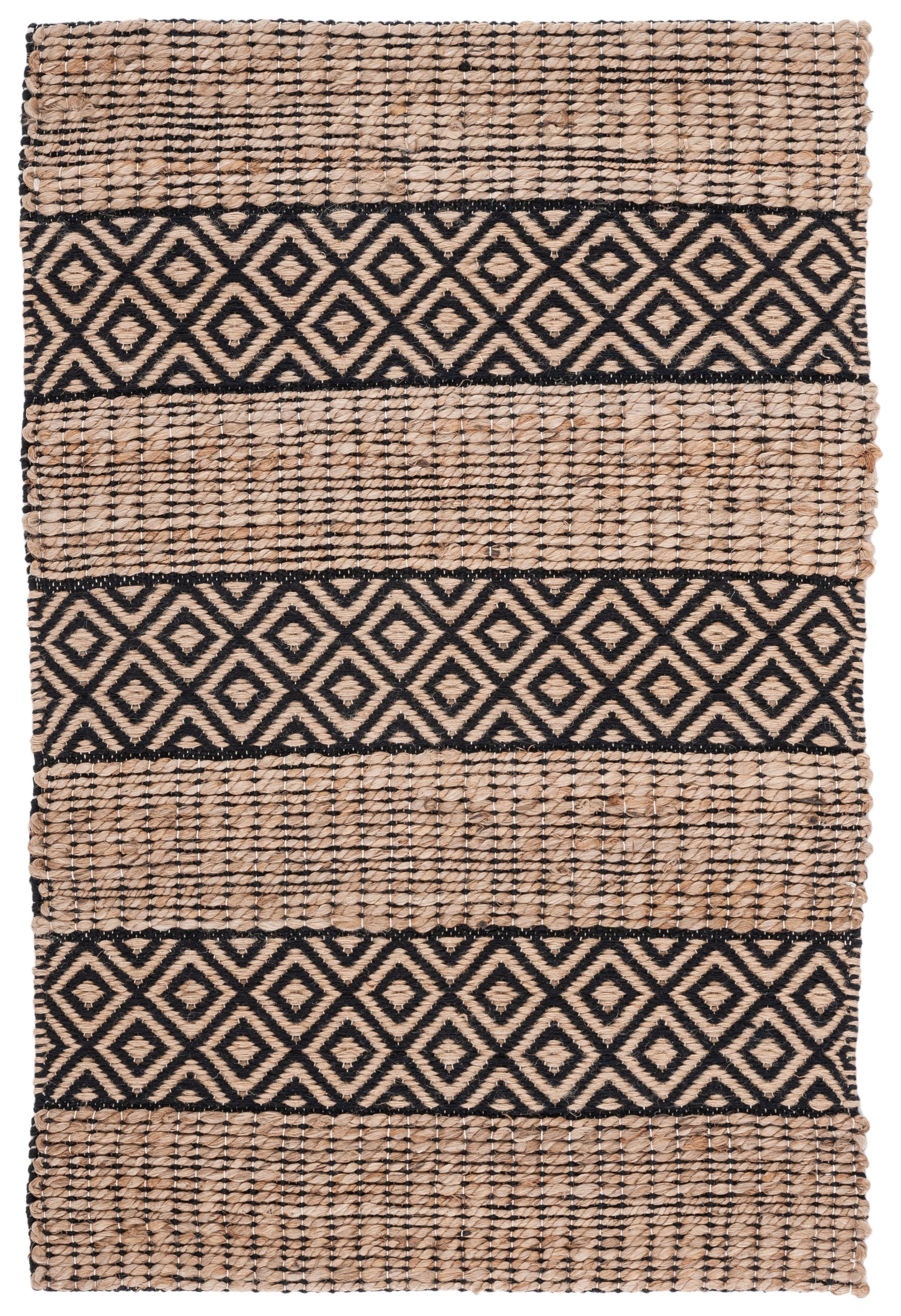 Safavieh Natural Fiber Nfb653Z Black/Natural Area Rug