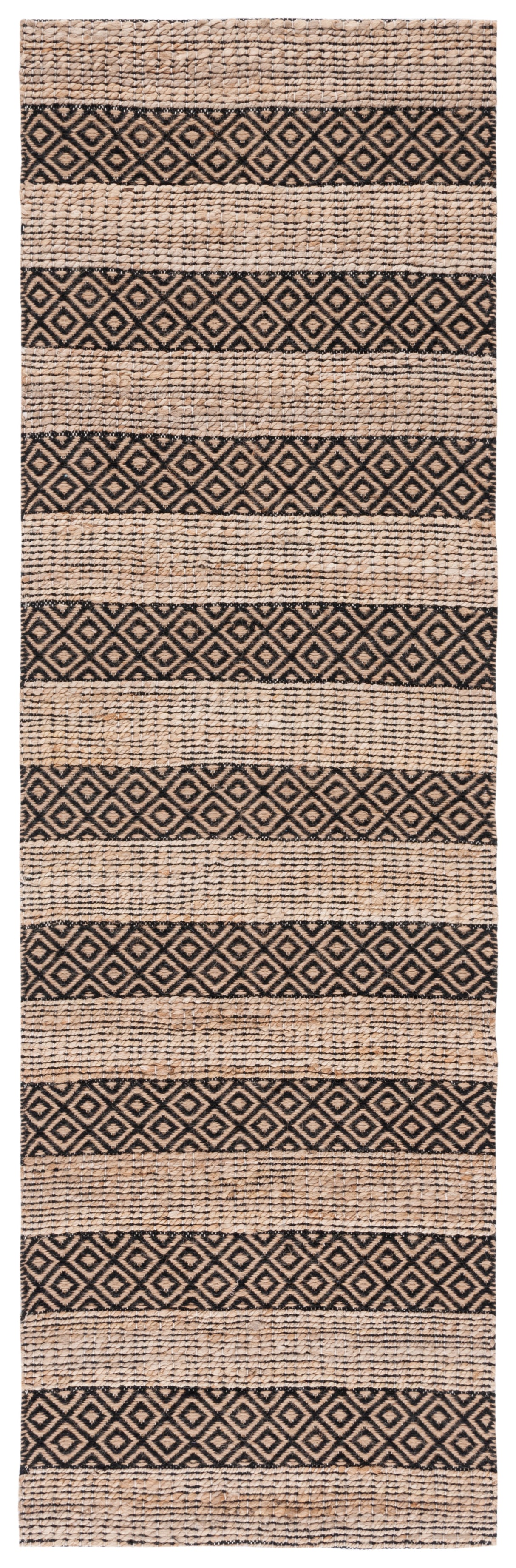 Safavieh Natural Fiber Nfb653Z Black/Natural Rug.