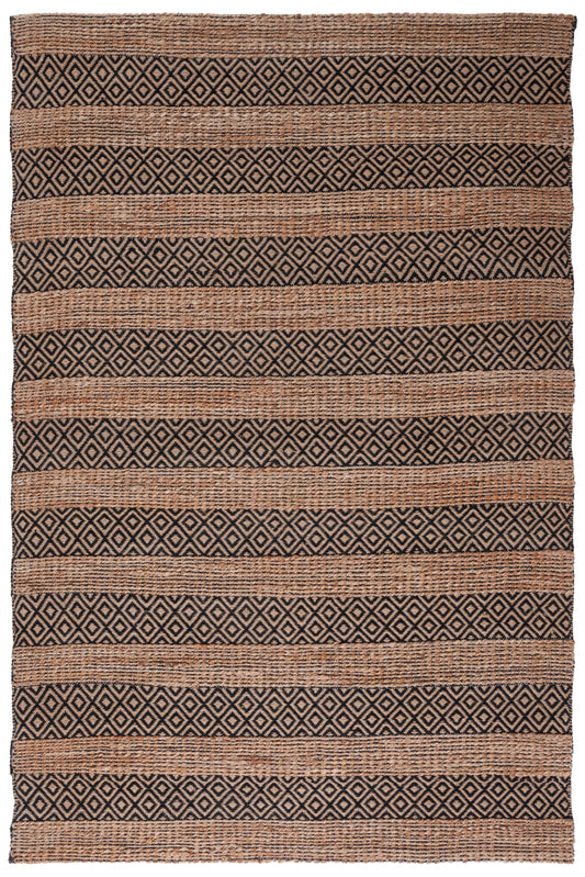 Safavieh Natural Fiber Nfb653Z Black/Natural Area Rug