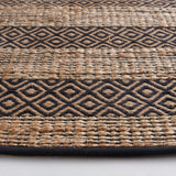 Safavieh Natural Fiber Nfb653Z Black/Natural Rug.