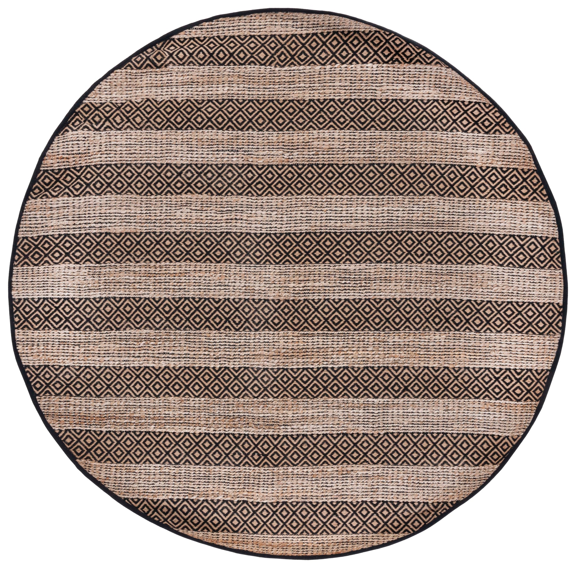 Safavieh Natural Fiber Nfb653Z Black/Natural Area Rug