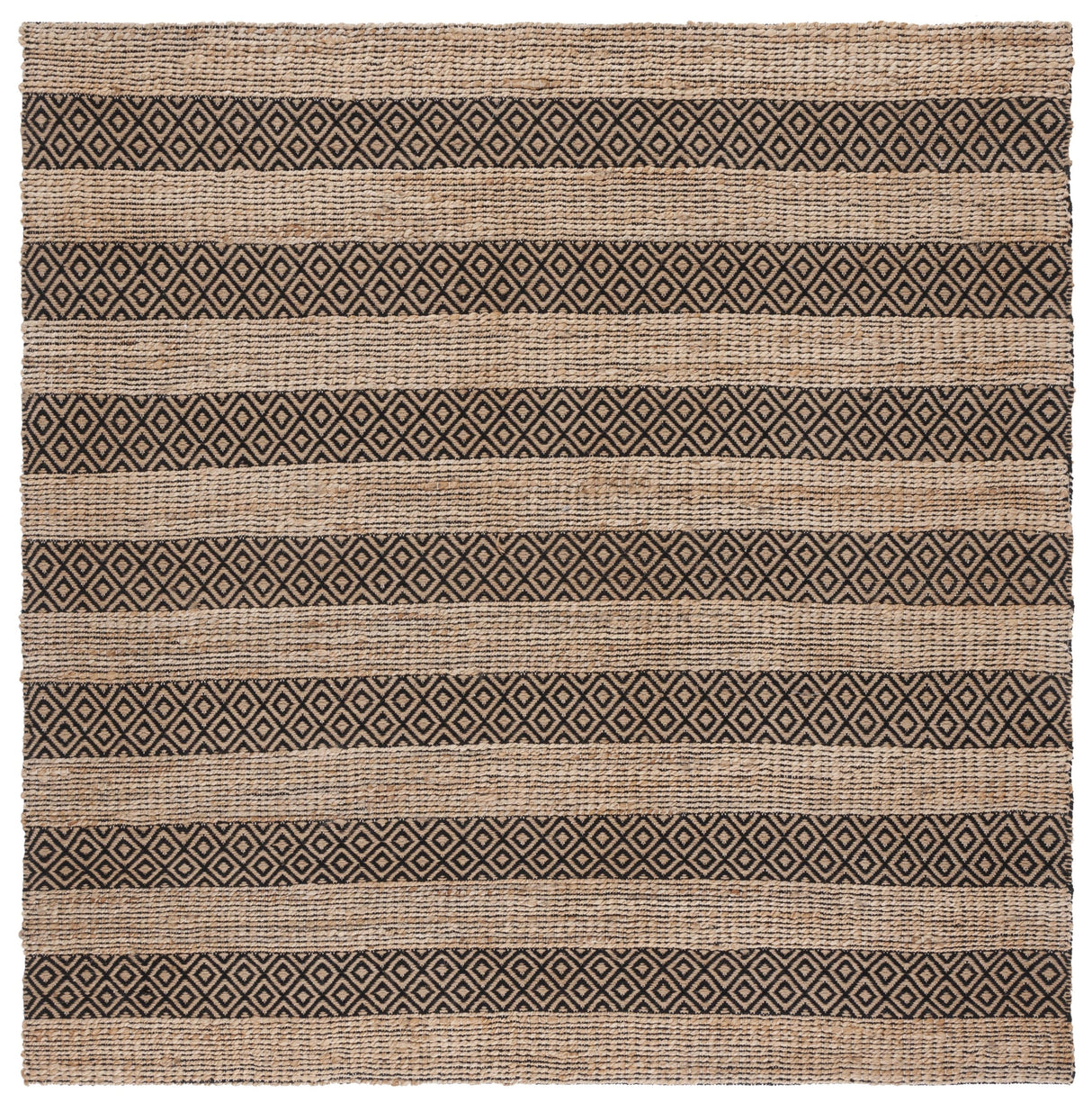 Safavieh Natural Fiber Nfb653Z Black/Natural Rug.