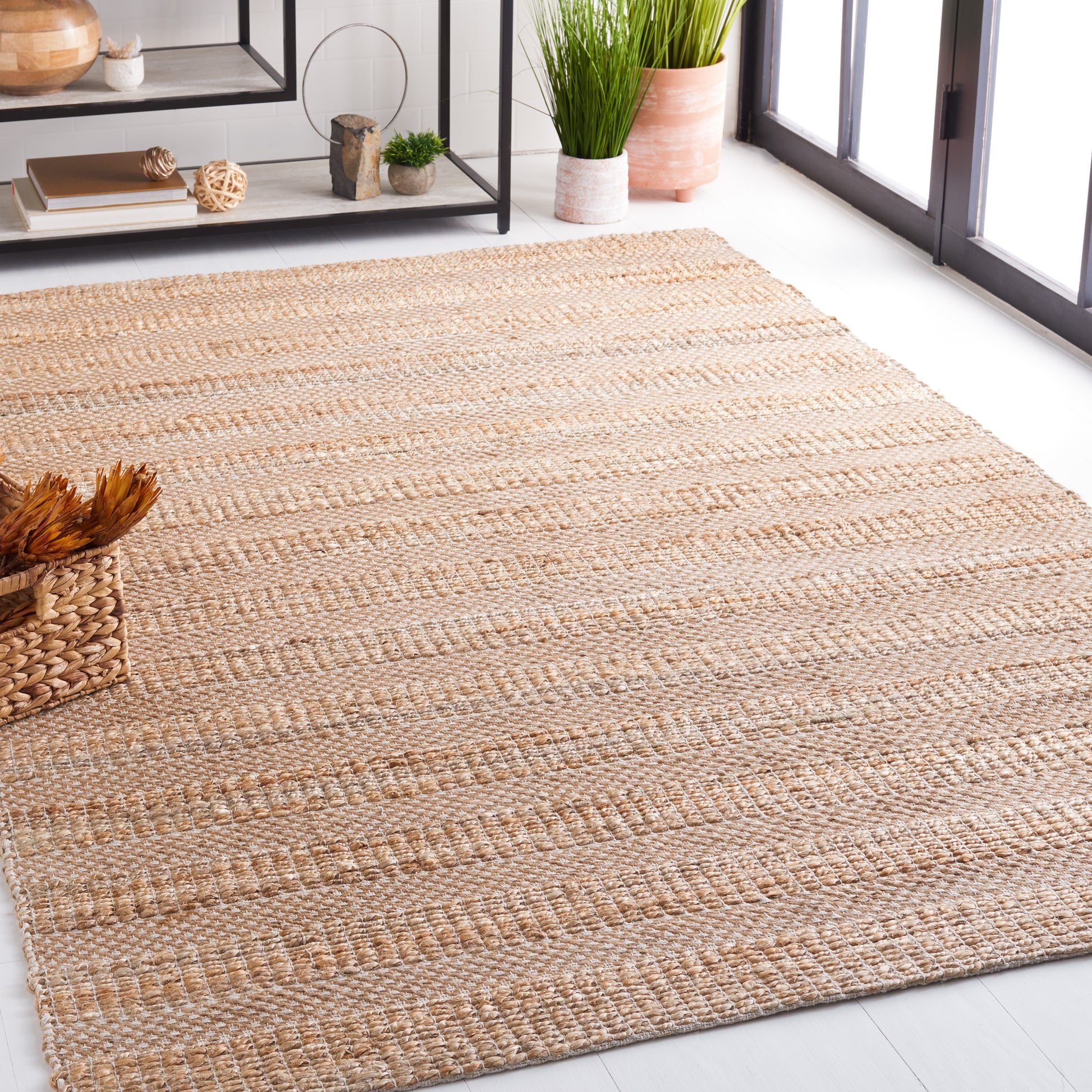 Safavieh Natural Fiber Nfb654A Ivory/Natural Area Rug