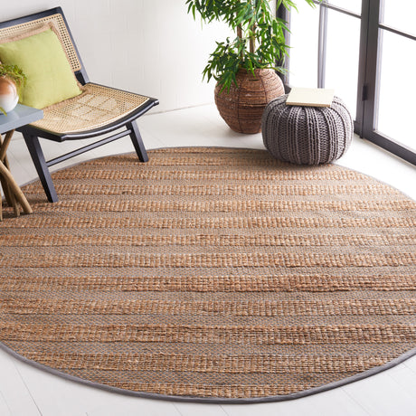 Safavieh Natural Fiber Nfb654F Grey/Natural Rug.