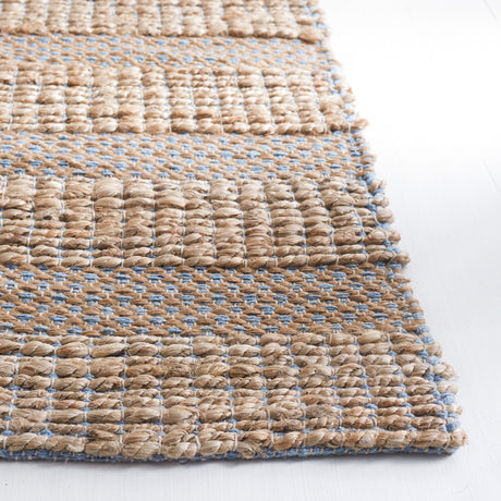 Safavieh Natural Fiber Nfb654M Light Blue/Natural Rug.