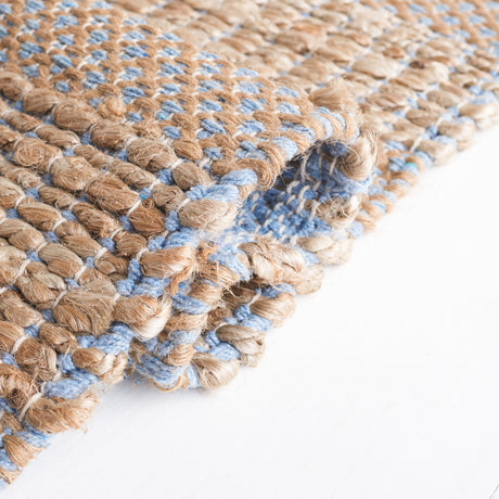 Safavieh Natural Fiber Nfb654M Light Blue/Natural Rug.