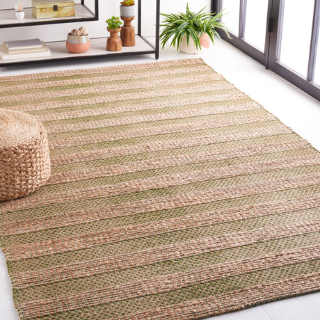 Safavieh Natural Fiber Nfb654Y Green/Natural Rug.