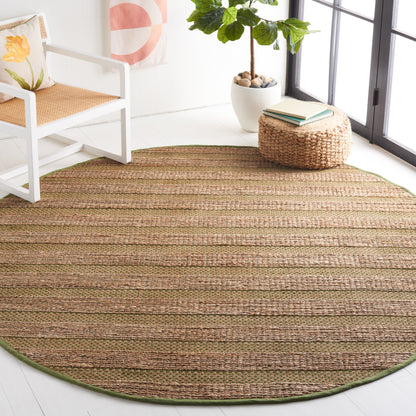 Safavieh Natural Fiber Nfb654Y Green/Natural Area Rug