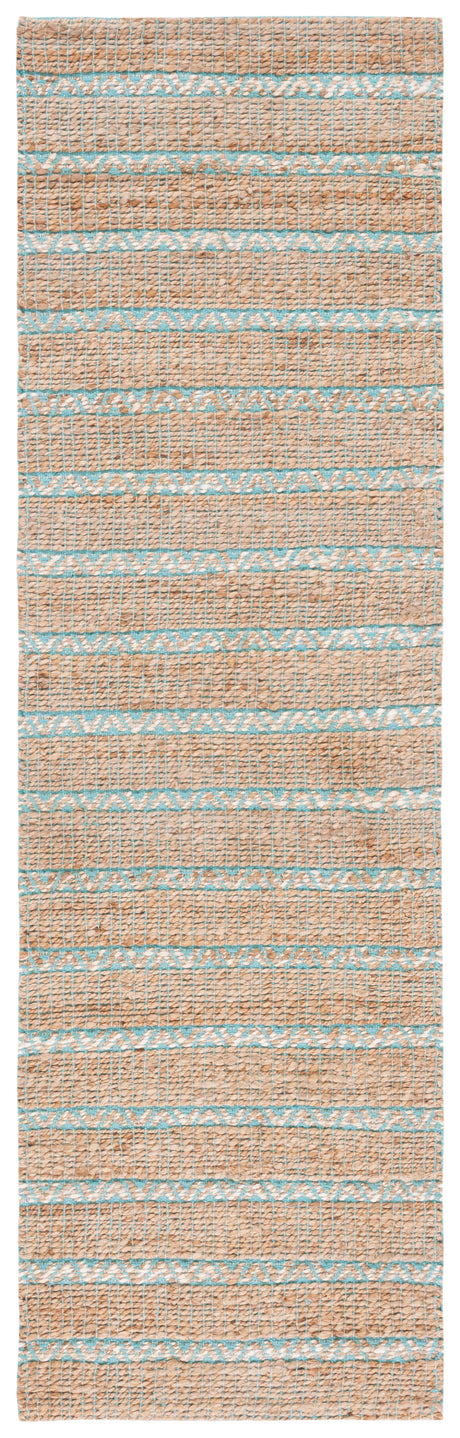 Safavieh Natural Fiber Nfb655K Teal/Natural Rug.