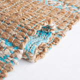 Safavieh Natural Fiber Nfb655K Teal/Natural Rug.