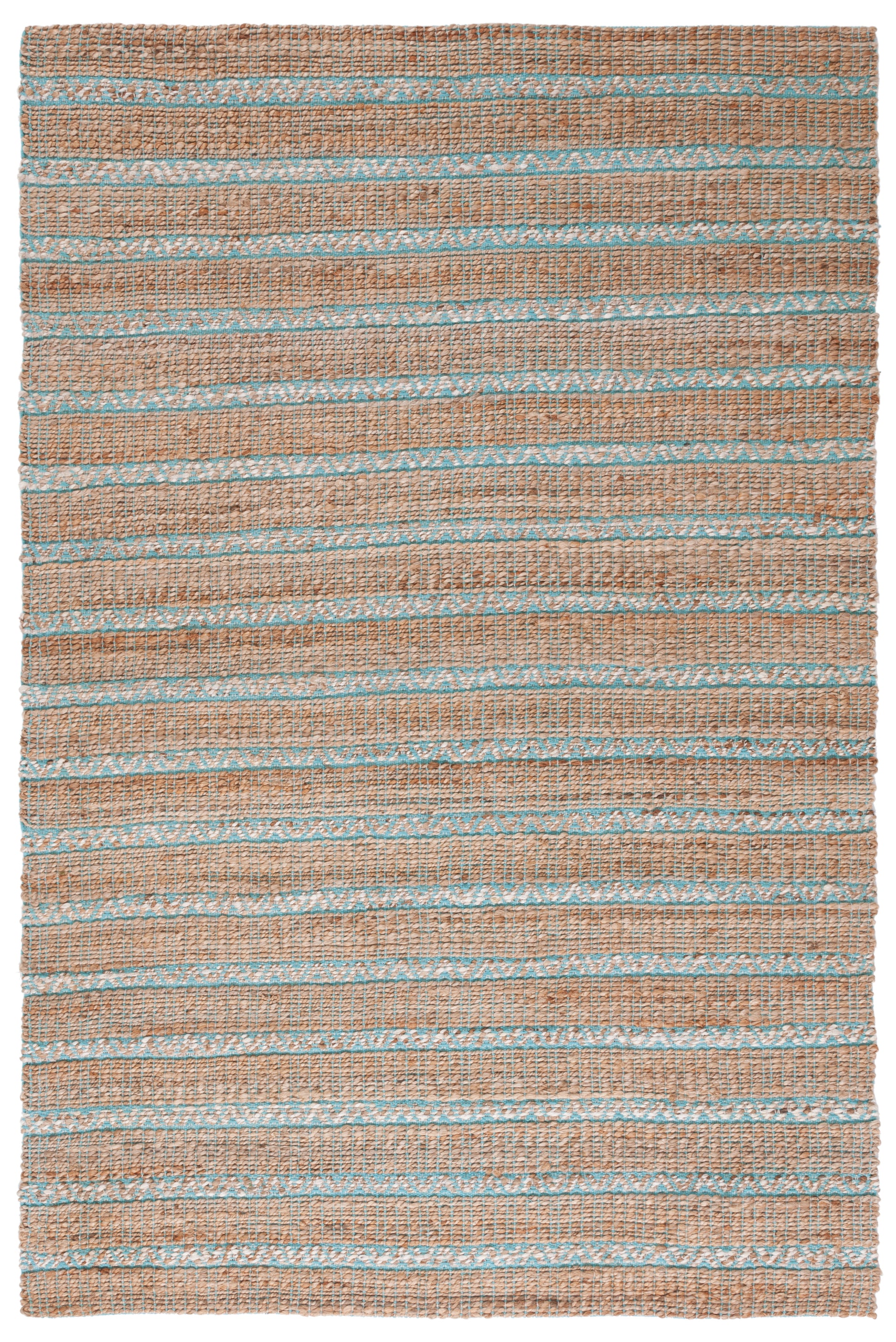 Safavieh Natural Fiber Nfb655K Teal/Natural Area Rug