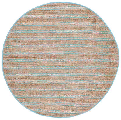 Safavieh Natural Fiber Nfb655K Teal/Natural Area Rug