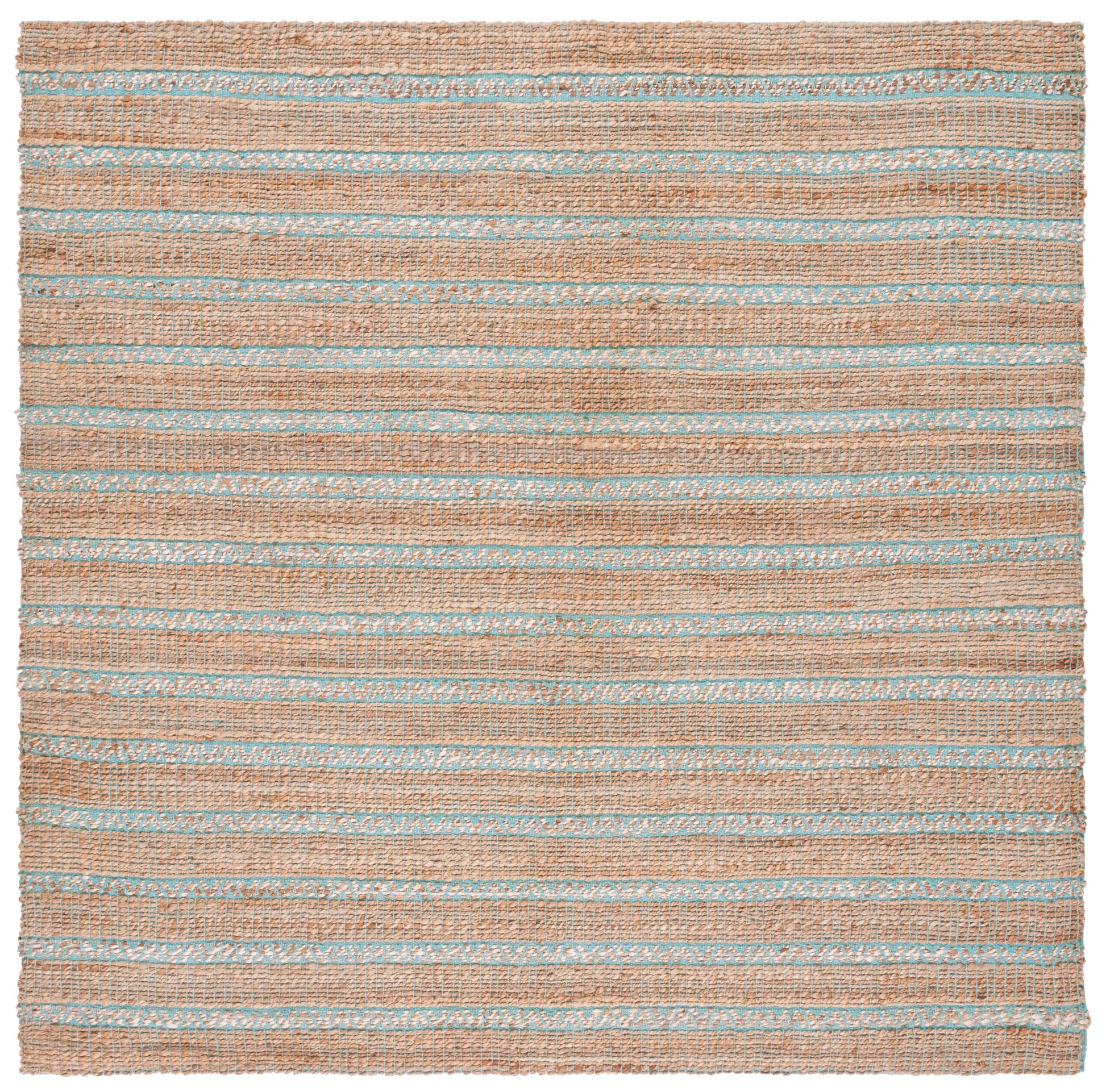 Safavieh Natural Fiber Nfb655K Teal/Natural Area Rug