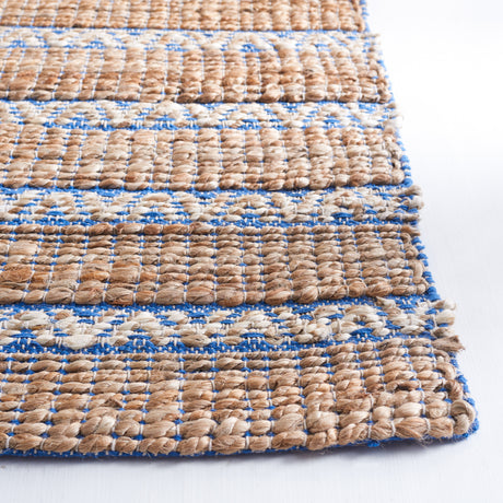 Safavieh Natural Fiber Nfb655M Blue/Natural Rug.