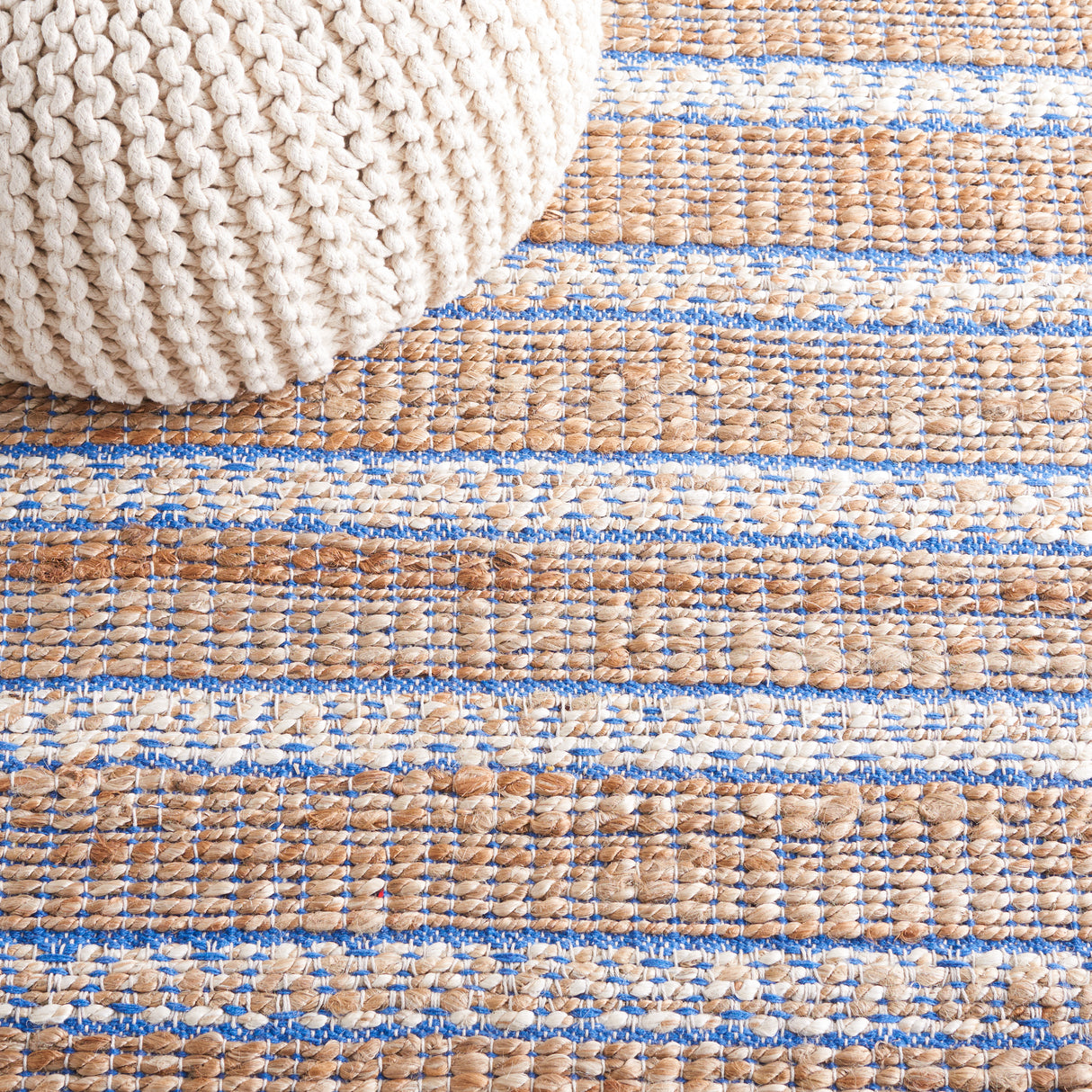 Safavieh Natural Fiber Nfb655M Blue/Natural Rug.