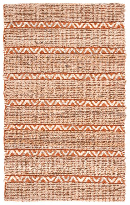 Safavieh Natural Fiber Nfb655P Rust/Natural Area Rug